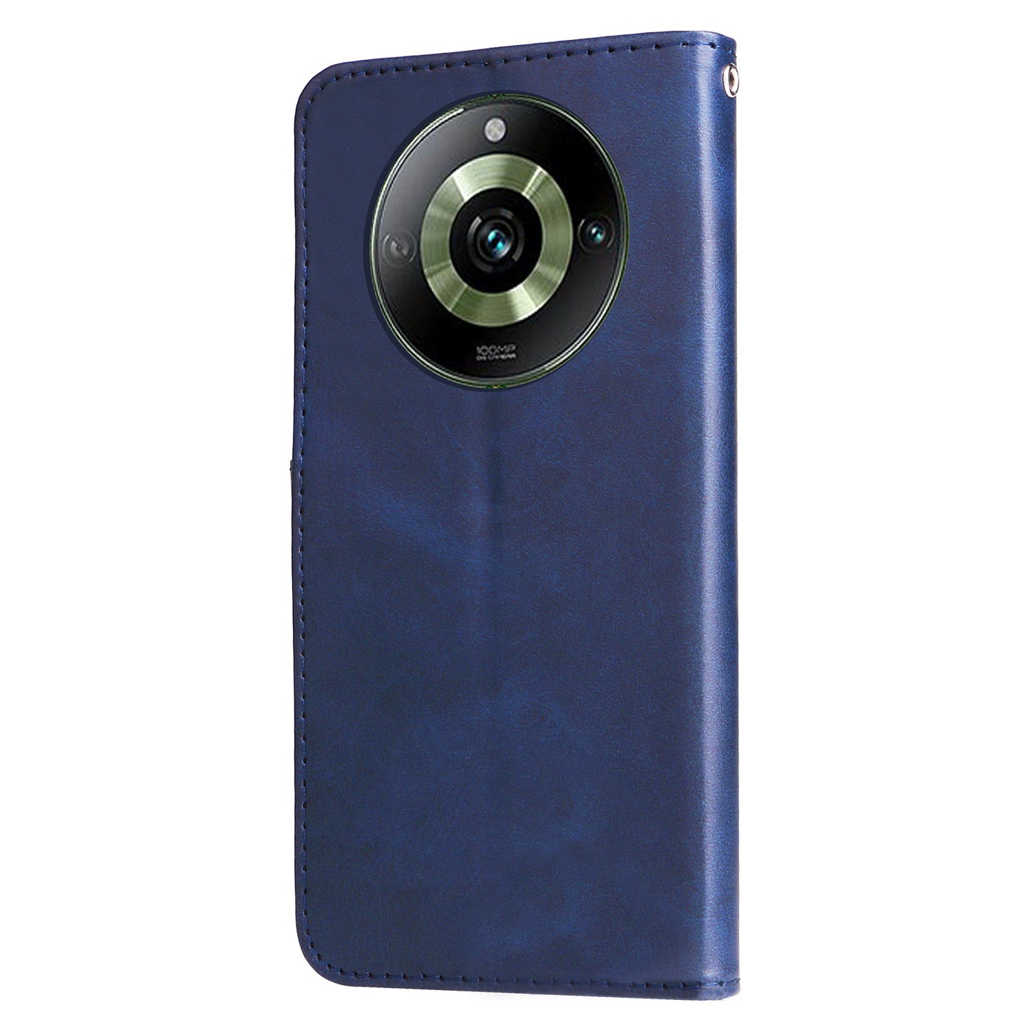 For Realme 11 Pro+ / 11 Pro 5G Leather Wallet Stand Cover Calf Texture Phone Case with Zipper Pocket