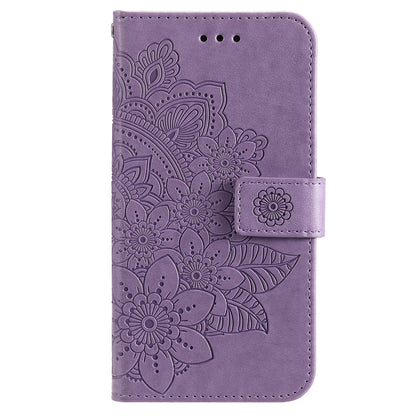 For Realme 11 Pro 5G / 11 Pro+ 5G Mobile Phone Shell Stand Wallet Imprinted Flower PU Leather Cover Phone Case