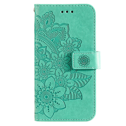 For Realme 11 Pro 5G / 11 Pro+ 5G Mobile Phone Shell Stand Wallet Imprinted Flower PU Leather Cover Phone Case