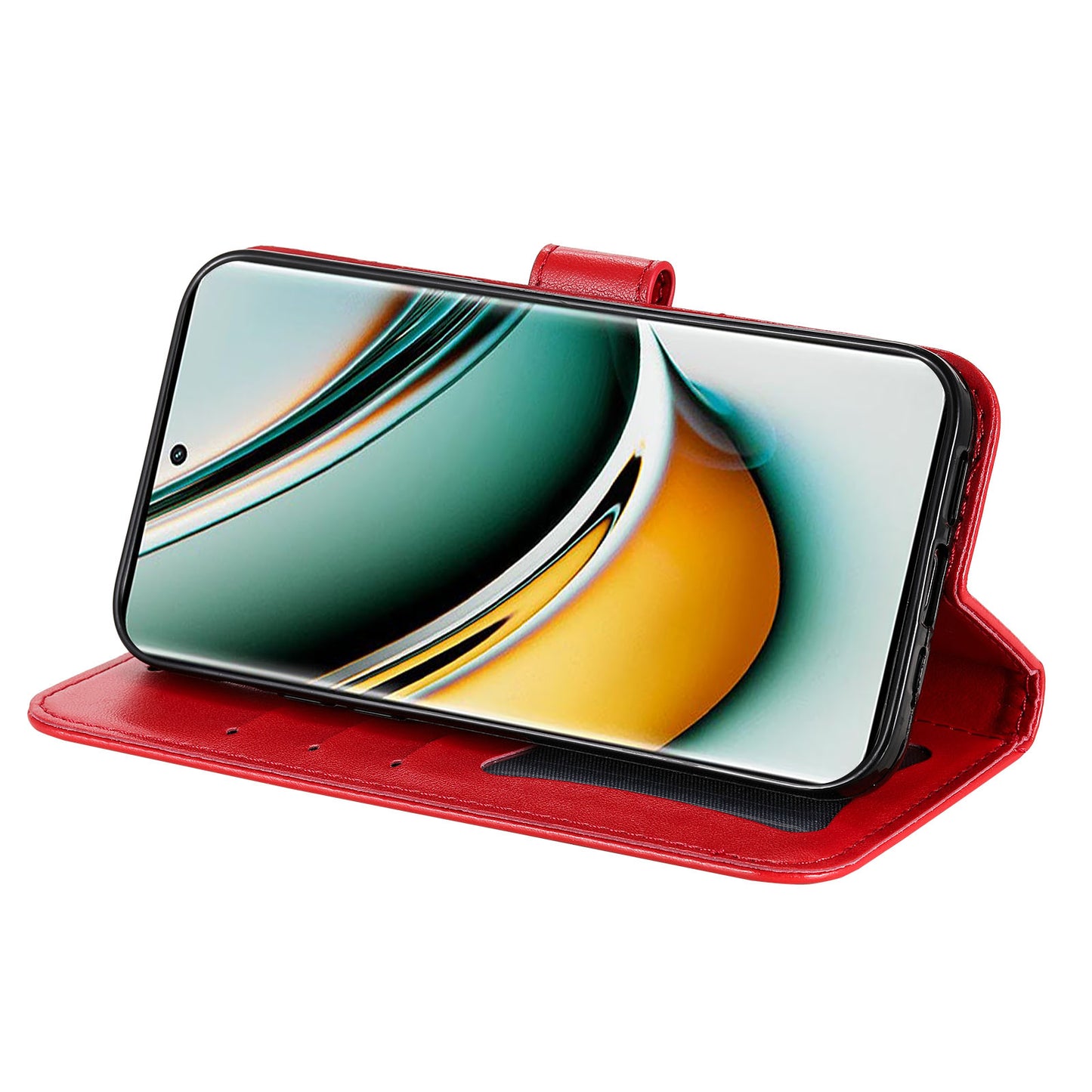 For Realme 11 Pro 5G / 11 Pro+ 5G Mobile Phone Shell Stand Wallet Imprinted Flower PU Leather Cover Phone Case