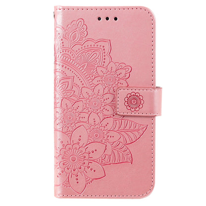 For Realme 11 Pro 5G / 11 Pro+ 5G Mobile Phone Shell Stand Wallet Imprinted Flower PU Leather Cover Phone Case