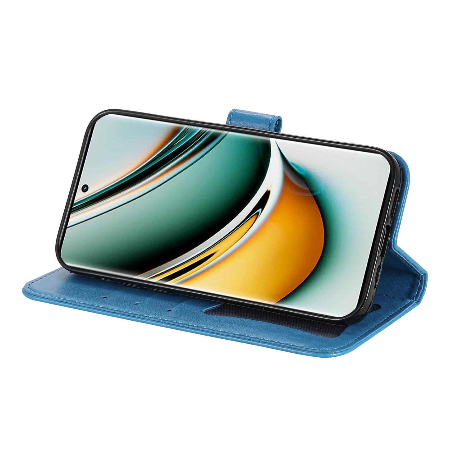 For Realme 11 Pro 5G / 11 Pro+ 5G Mobile Phone Shell Stand Wallet Imprinted Flower PU Leather Cover Phone Case