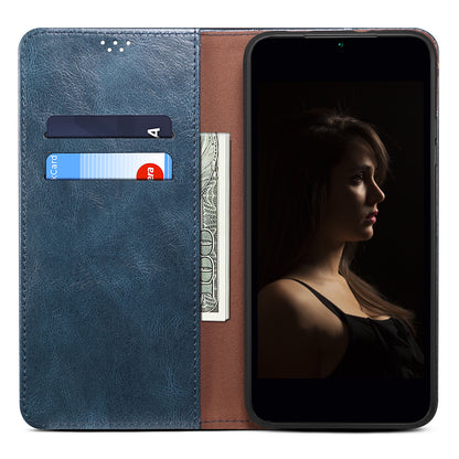 For OnePlus Nord CE3 5G Leather Case Waxy Crazy Horse Texture Stand Wallet Phone Cover