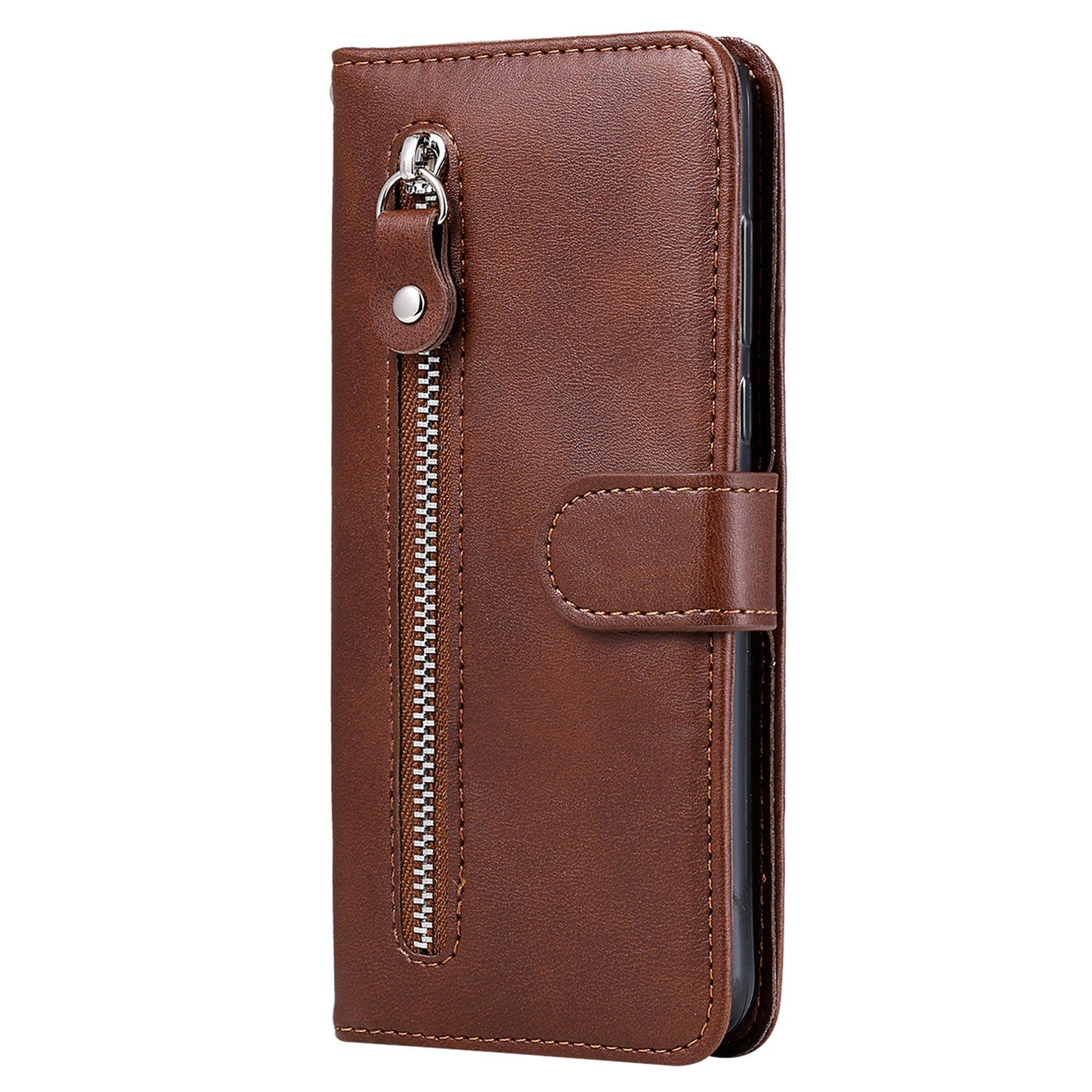 For Oppo Reno10 Pro+ 5G Calf Texture Phone Case Zipper Pocket Wallet Foldable Stand Cover