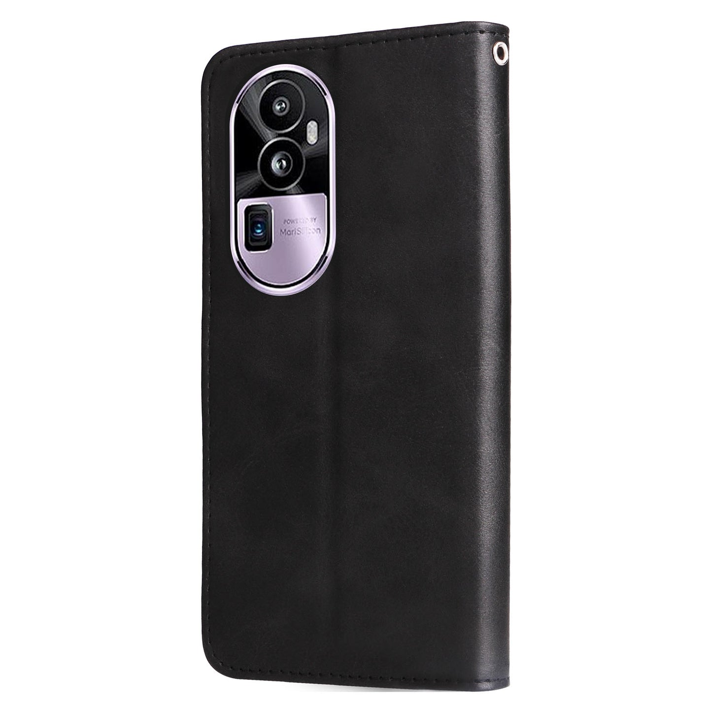 For Oppo Reno10 Pro+ 5G Calf Texture Phone Case Zipper Pocket Wallet Foldable Stand Cover