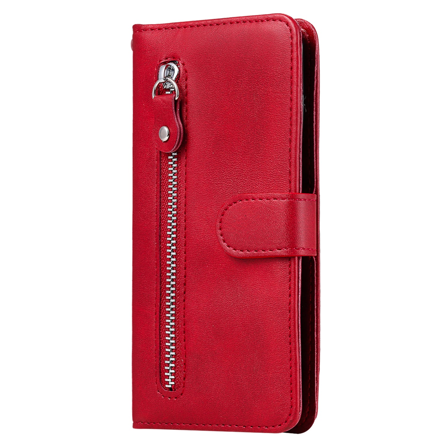 For Oppo Reno10 Pro+ 5G Calf Texture Phone Case Zipper Pocket Wallet Foldable Stand Cover