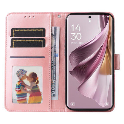 For Oppo Reno10 Pro+ 5G Book Style Protective Cover Sunflower Imprinted Stand Leather Wallet Case