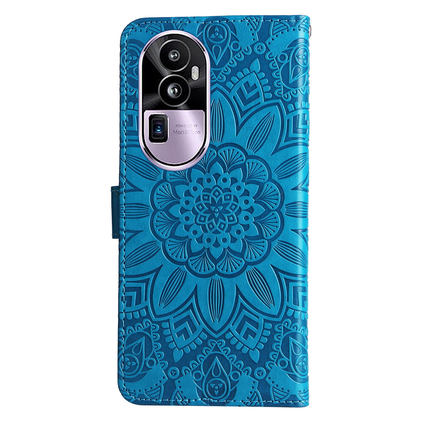 For Oppo Reno10 Pro+ 5G Book Style Protective Cover Sunflower Imprinted Stand Leather Wallet Case