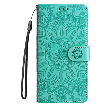 For Oppo Reno10 Pro+ 5G Book Style Protective Cover Sunflower Imprinted Stand Leather Wallet Case