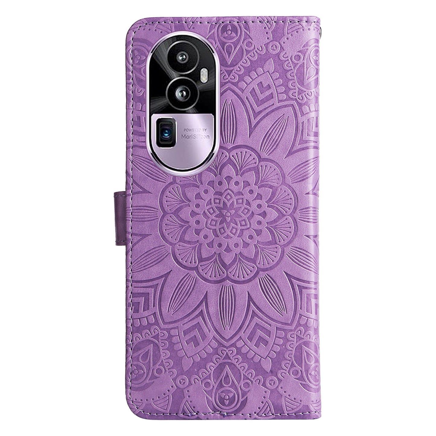 For Oppo Reno10 Pro+ 5G Book Style Protective Cover Sunflower Imprinted Stand Leather Wallet Case