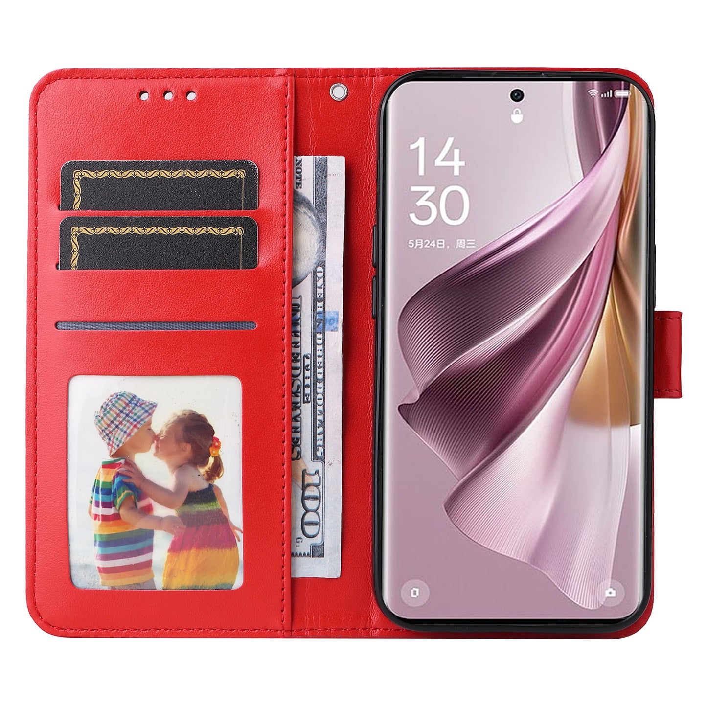 For Oppo Reno10 Pro+ 5G Book Style Protective Cover Sunflower Imprinted Stand Leather Wallet Case