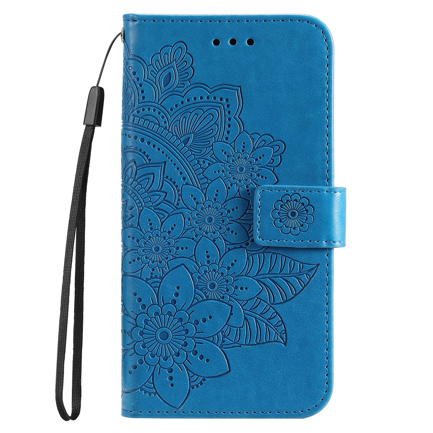 For Oppo Reno10 Pro+ 5G Imprinted Flower Cover Phone Case Foldable Stand Wallet PU Leather Shell