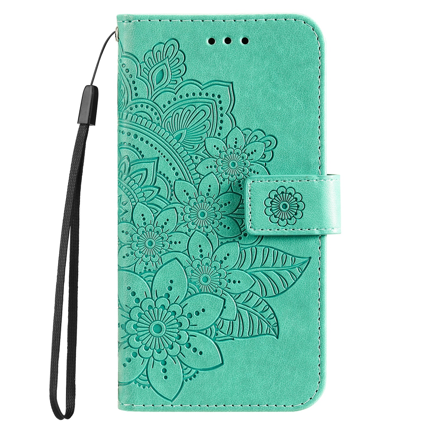 For Oppo Reno10 Pro+ 5G Imprinted Flower Cover Phone Case Foldable Stand Wallet PU Leather Shell