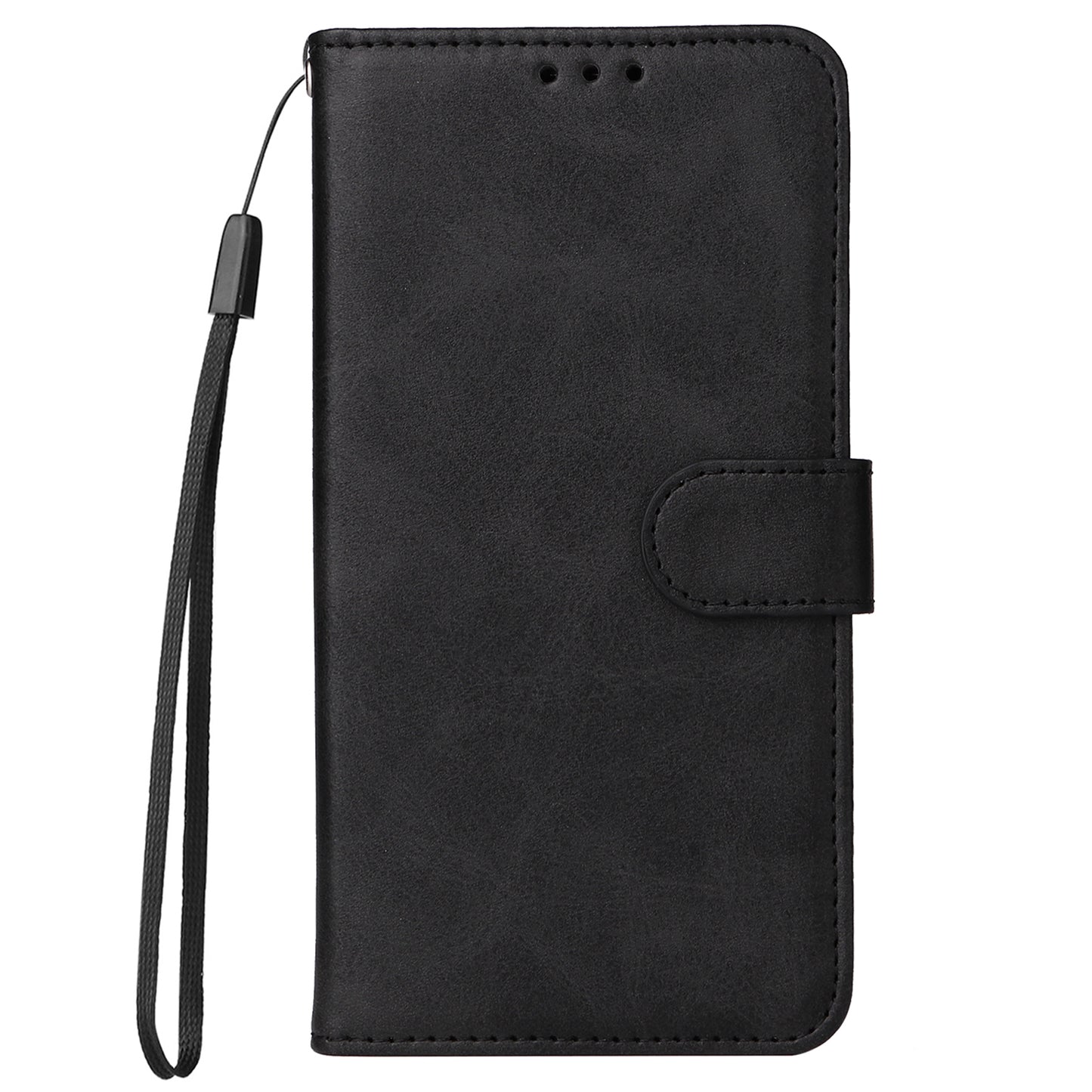 For Oppo Reno10 Pro+ 5G Flip Cover Wallet Stand Calf Texture PU Leather Phone Case with Strap