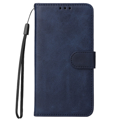 For Oppo Reno10 Pro+ 5G Flip Cover Wallet Stand Calf Texture PU Leather Phone Case with Strap