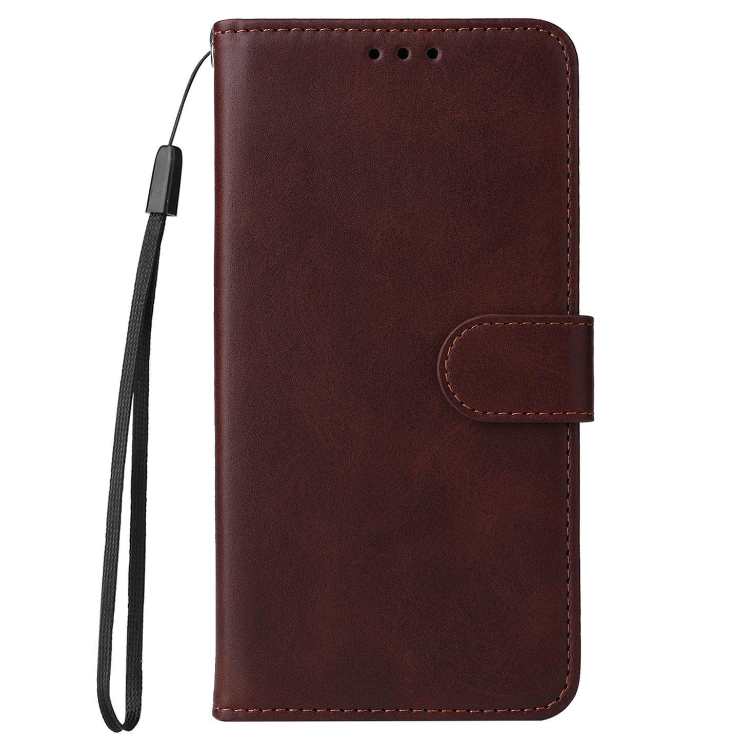 For Oppo Reno10 Pro+ 5G Flip Cover Wallet Stand Calf Texture PU Leather Phone Case with Strap