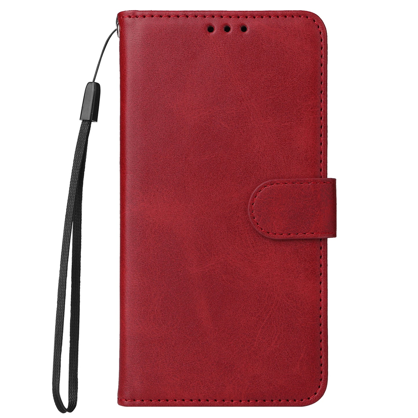 For Oppo Reno10 Pro+ 5G Flip Cover Wallet Stand Calf Texture PU Leather Phone Case with Strap