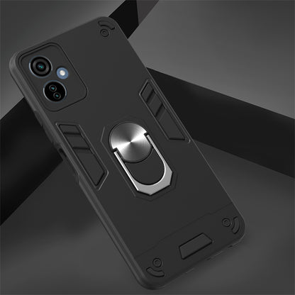 YB PC Series-1 for Tecno Camon 19 Neo 4G Rotary Ring Kickstand TPU + PC Back Cover Anti-drop Phone Case