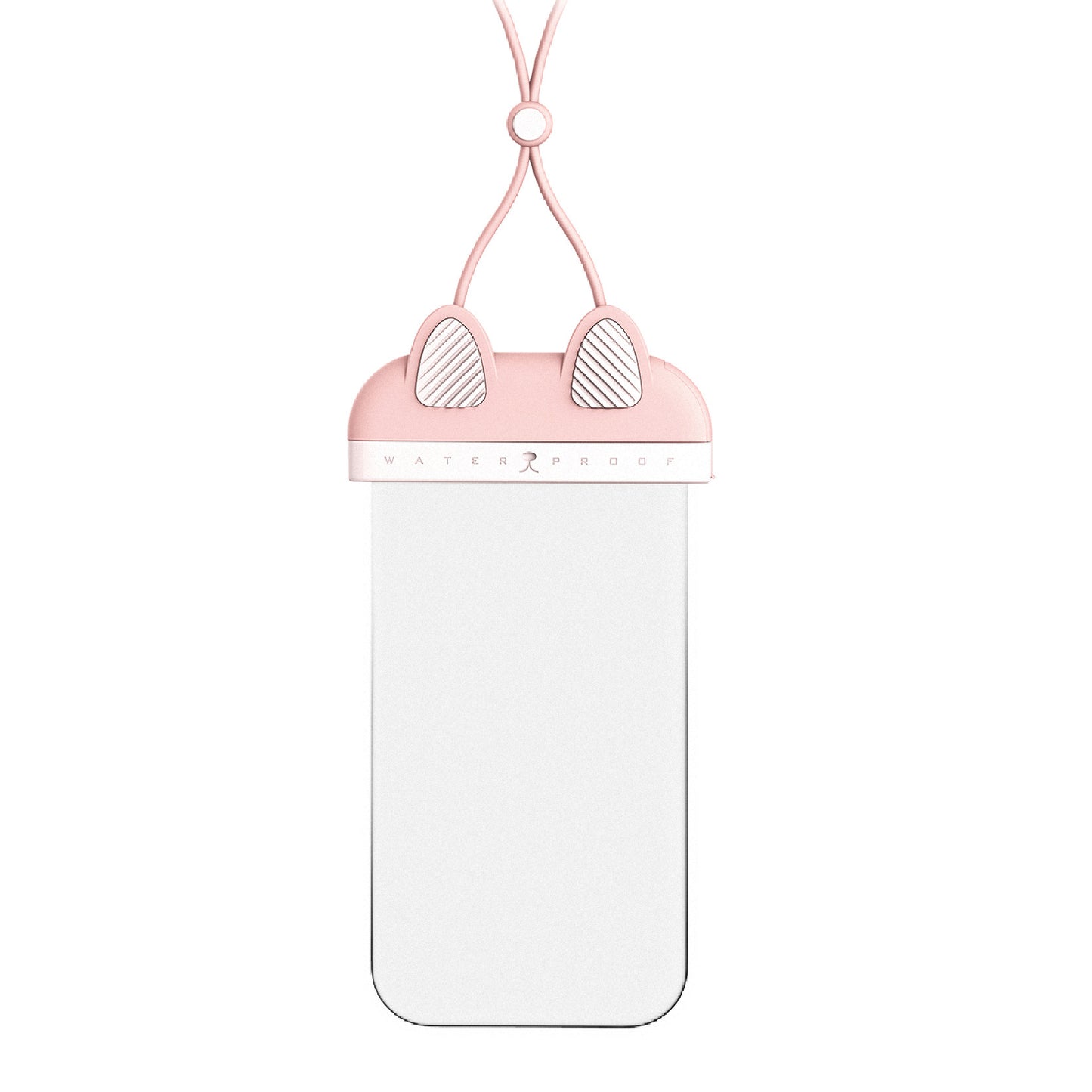 Waterproof Phone Pouch Fits Up to 7 Cell Phone Cute Cat IPX8 Phone Protector Clear TPU Dry Bag Screen Touch Sensitivity