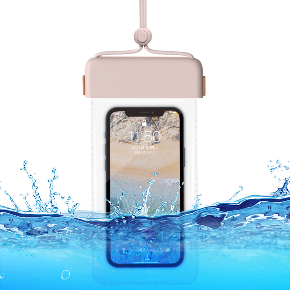 IPX8 Waterproof Phone Case Clear TPU Cellphone Holder Pouch Screen Touchable for Smartphones within 7''