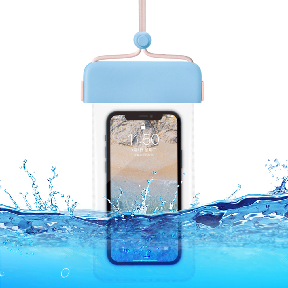 IPX8 Waterproof Phone Case Clear TPU Cellphone Holder Pouch Screen Touchable for Smartphones within 7''