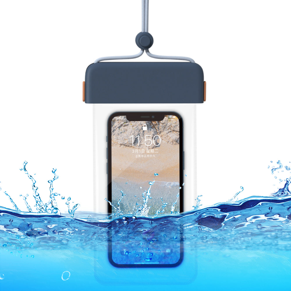 IPX8 Waterproof Phone Case Clear TPU Cellphone Holder Pouch Screen Touchable for Smartphones within 7''