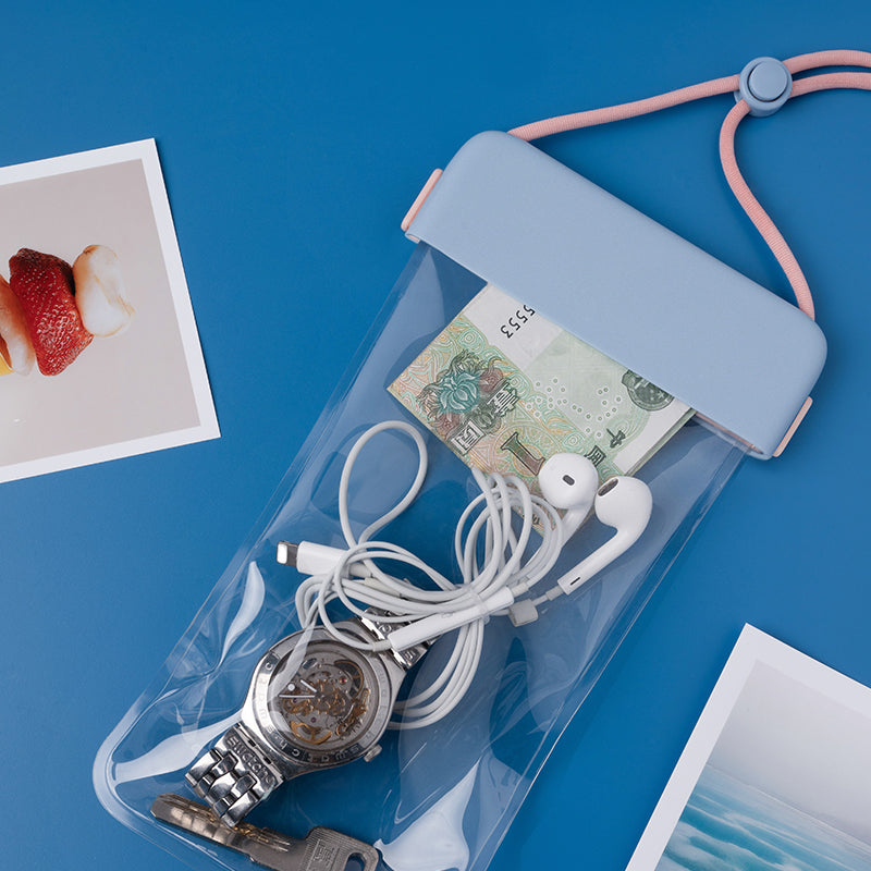 IPX8 Waterproof Phone Case Clear TPU Cellphone Holder Pouch Screen Touchable for Smartphones within 7''