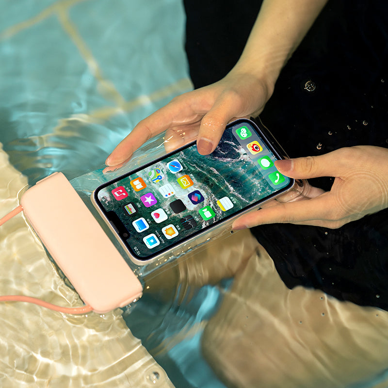 IPX8 Waterproof Phone Case Clear TPU Cellphone Holder Pouch Screen Touchable for Smartphones within 7''