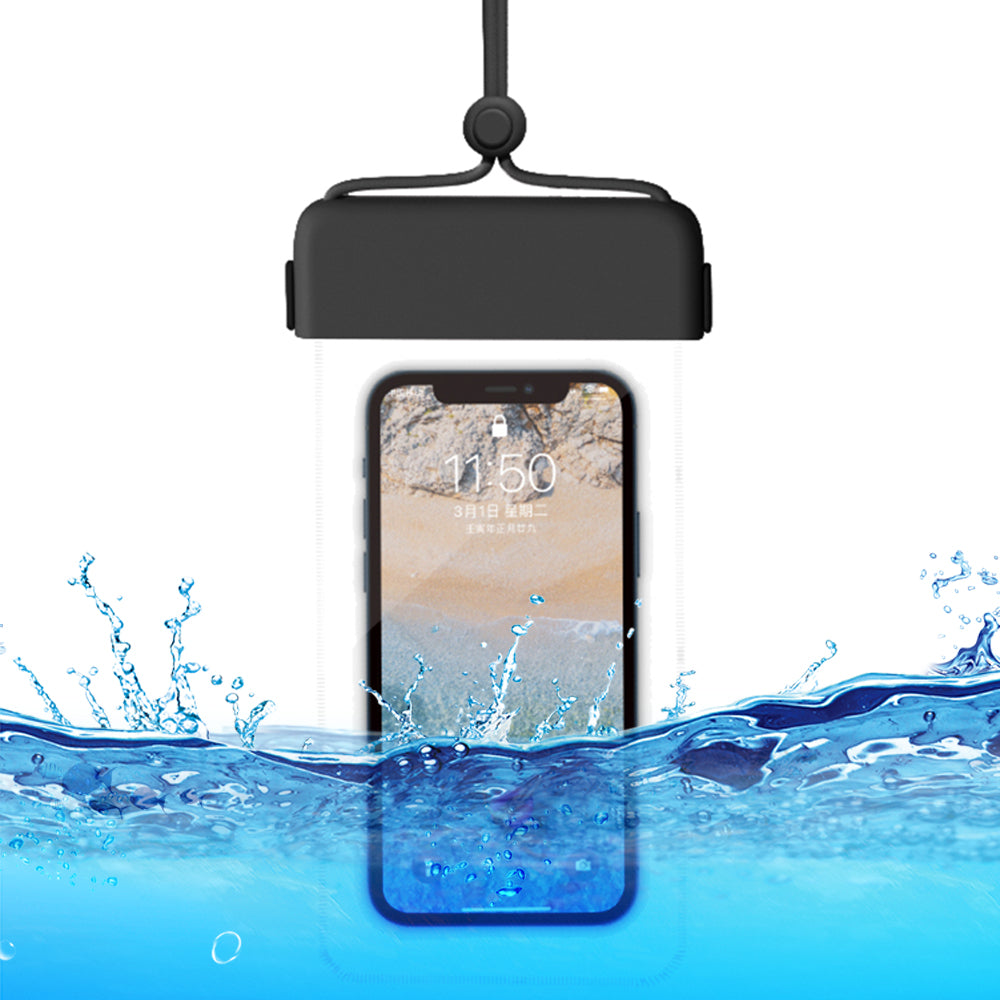 IPX8 Waterproof Phone Case Clear TPU Cellphone Holder Pouch Screen Touchable for Smartphones within 7''