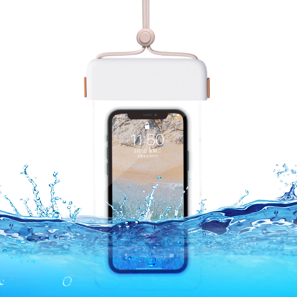 IPX8 Waterproof Phone Case Clear TPU Cellphone Holder Pouch Screen Touchable for Smartphones within 7''