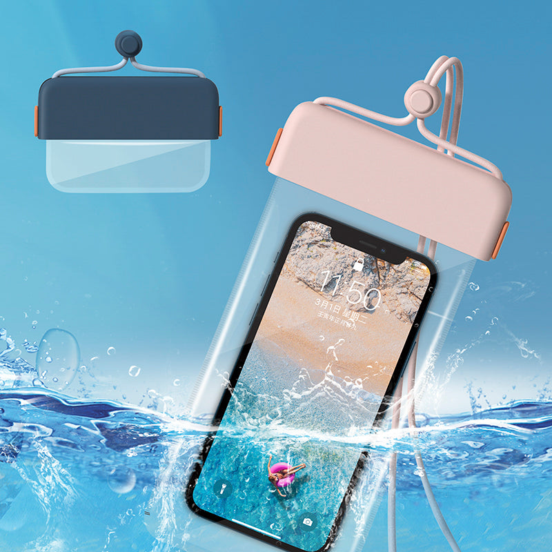 IPX8 Waterproof Phone Case Clear TPU Cellphone Holder Pouch Screen Touchable for Smartphones within 7''