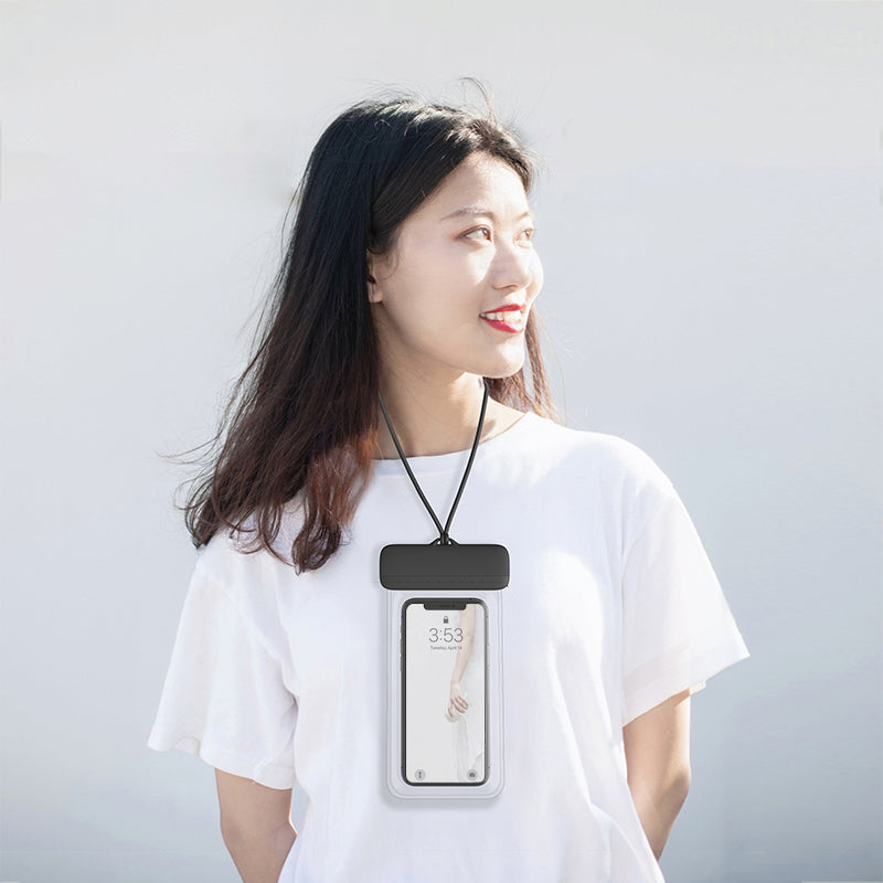 Floating IPX8 Waterproof Pouch for Under 7'' Cell Phone Clear TPU Phone Protector Screen Touch Sensitivity Dry Bag