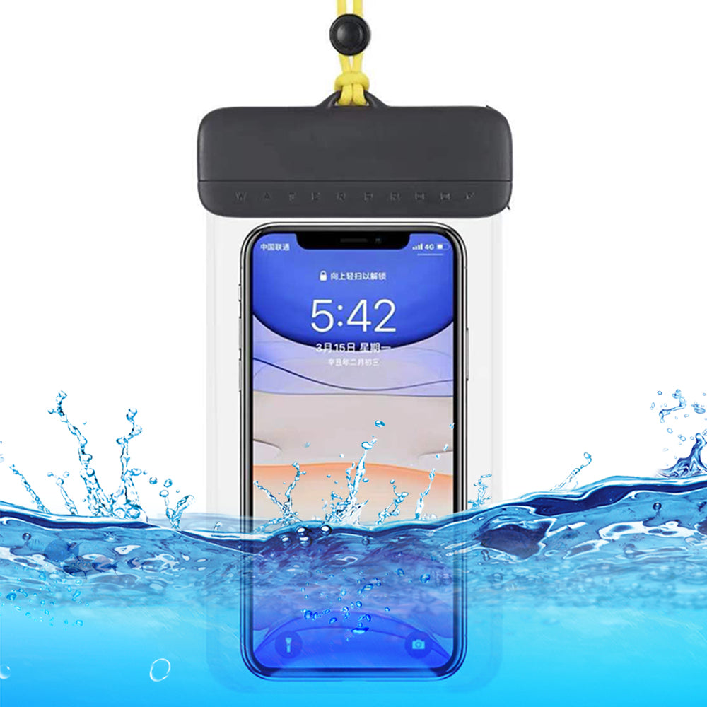 Floating IPX8 Waterproof Pouch for Under 7'' Cell Phone Clear TPU Phone Protector Screen Touch Sensitivity Dry Bag