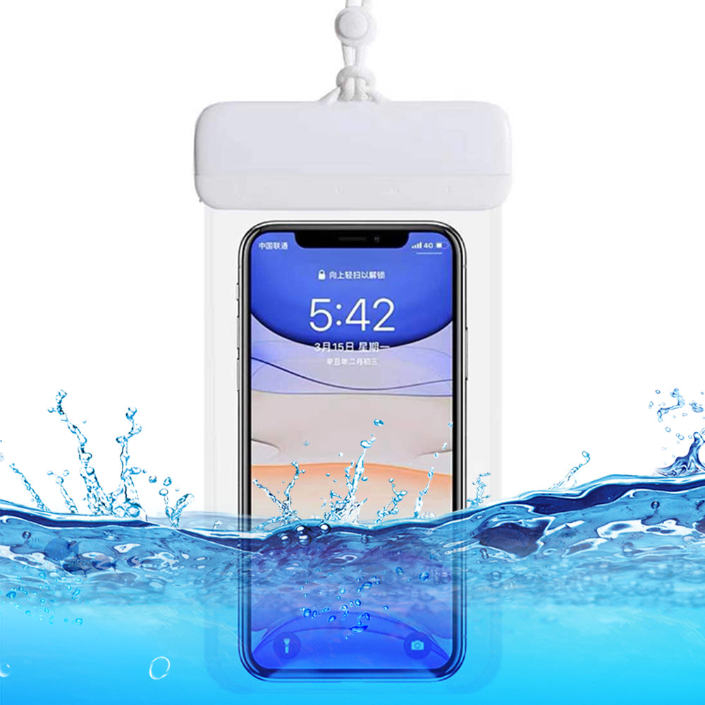 Floating IPX8 Waterproof Pouch for Under 7'' Cell Phone Clear TPU Phone Protector Screen Touch Sensitivity Dry Bag
