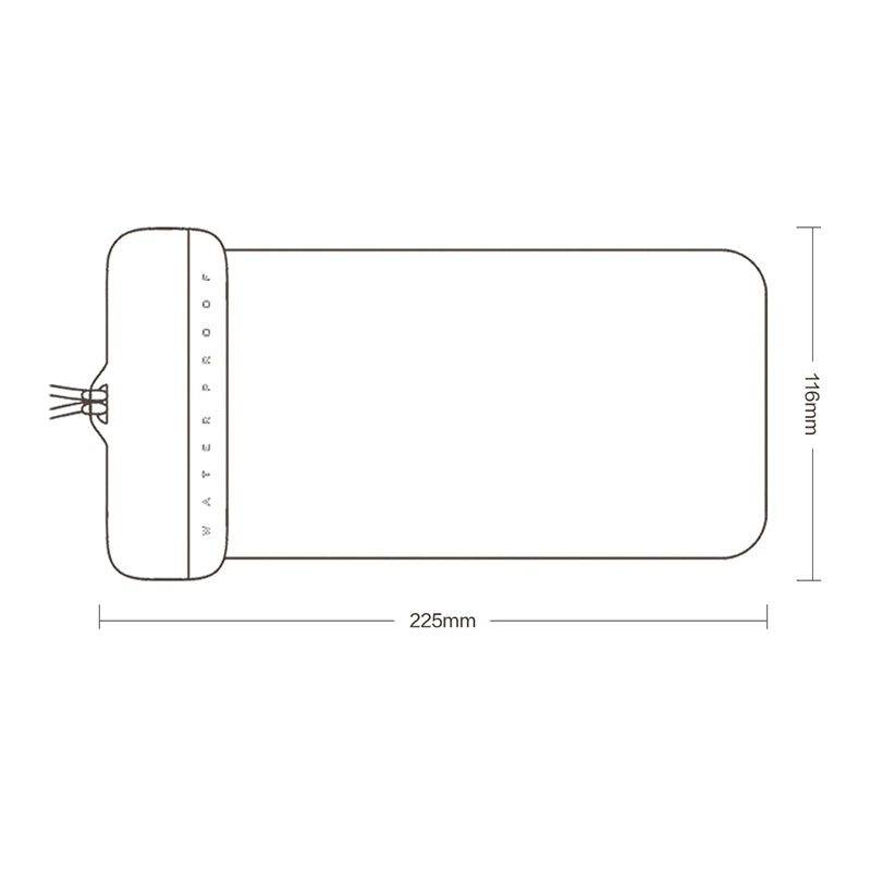 Floating IPX8 Waterproof Pouch for Under 7'' Cell Phone Clear TPU Phone Protector Screen Touch Sensitivity Dry Bag