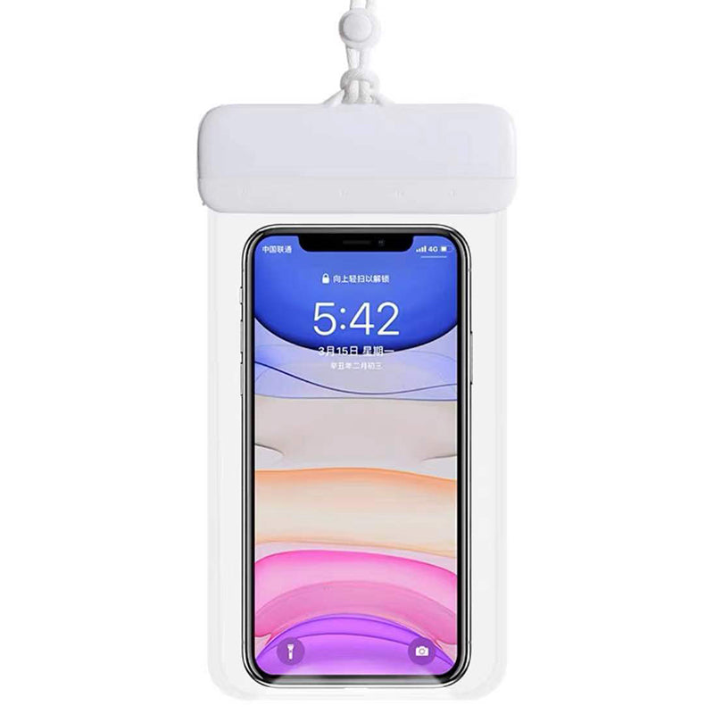 Floating IPX8 Waterproof Pouch for Under 7'' Cell Phone Clear TPU Phone Protector Screen Touch Sensitivity Dry Bag