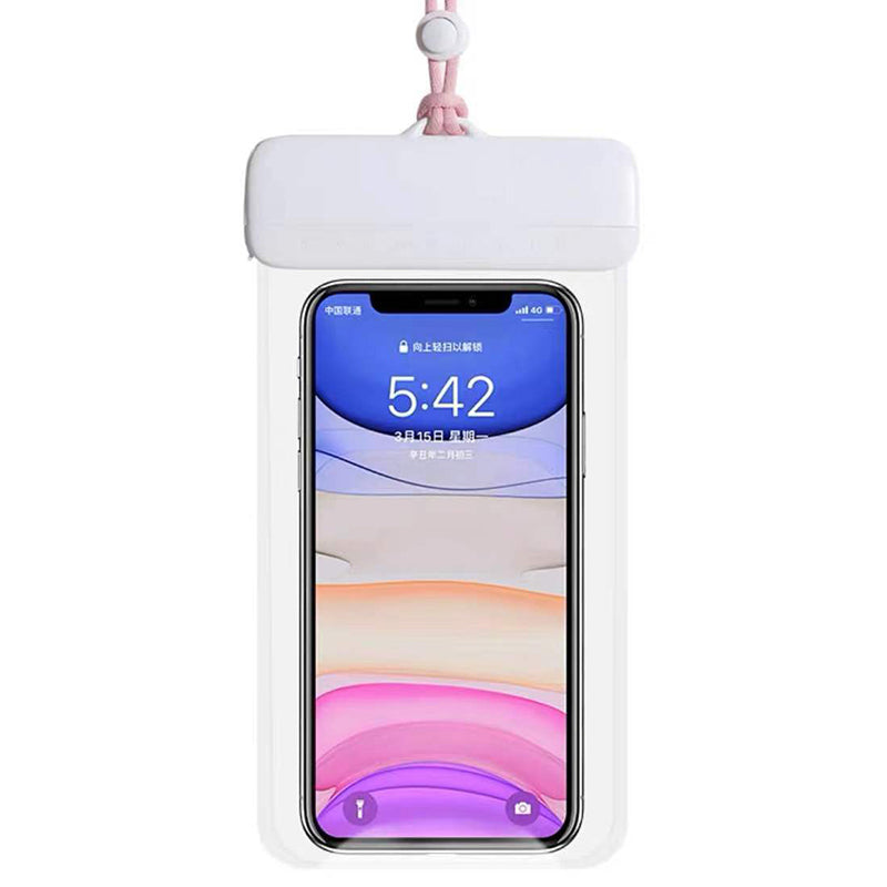 Floating IPX8 Waterproof Pouch for Under 7'' Cell Phone Clear TPU Phone Protector Screen Touch Sensitivity Dry Bag