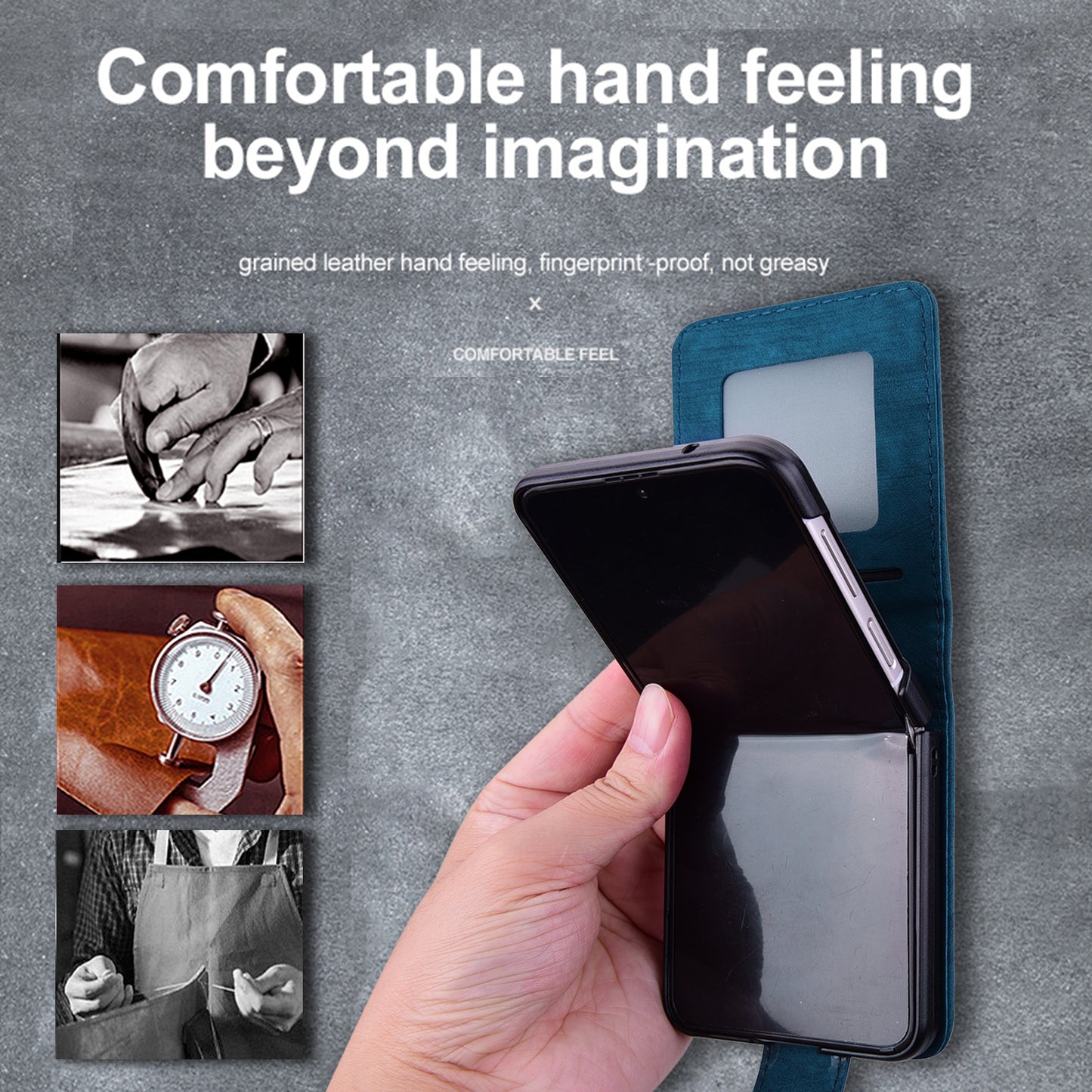 For Samsung Galaxy Z Flip3 5G Imprinted Cat Flower Cover PU Leather Card Holder Phone Case