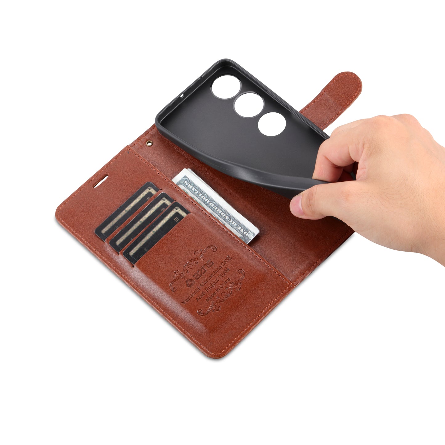 AZNS For Honor Play 40 PU Leather Stand Phone Case Flip Wallet Protective Cover