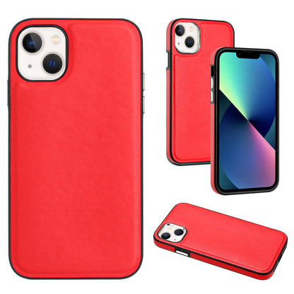 YB Leather Coating Series-6 For iPhone 13 PU Leather+TPU Shell Shock-absorbing Cell Phone Case