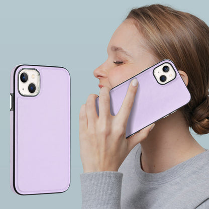 YB Leather Coating Series-6 For iPhone 13 PU Leather+TPU Shell Shock-absorbing Cell Phone Case