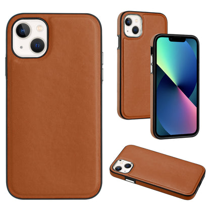 YB Leather Coating Series-6 For iPhone 13 PU Leather+TPU Shell Shock-absorbing Cell Phone Case