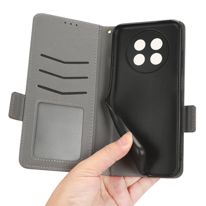 For Huawei nova Y91 4G / Enjoy 60X Litchi Texture Phone Case Wallet Stand PU Leather Cover