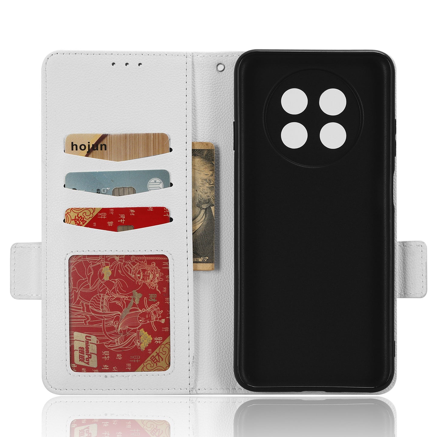 For Huawei nova Y91 4G / Enjoy 60X Litchi Texture Phone Case Wallet Stand PU Leather Cover