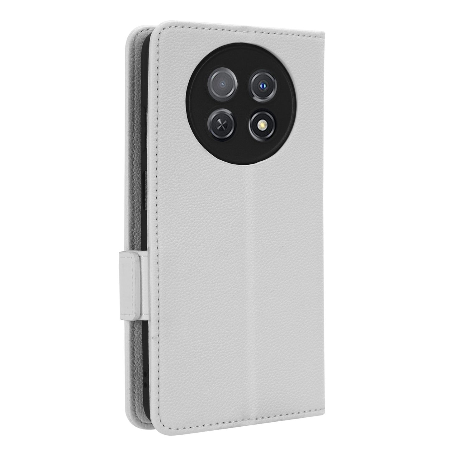 For Huawei nova Y91 4G / Enjoy 60X Litchi Texture Phone Case Wallet Stand PU Leather Cover