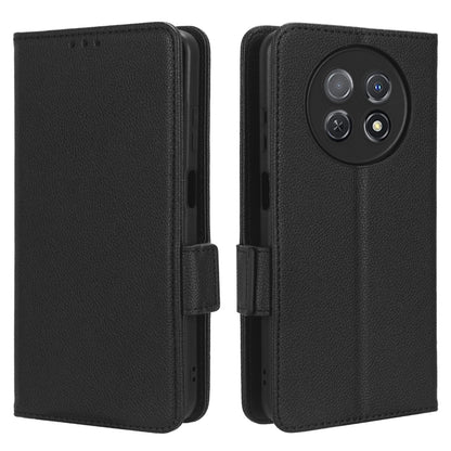 For Huawei nova Y91 4G / Enjoy 60X Litchi Texture Phone Case Wallet Stand PU Leather Cover