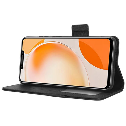For Huawei nova Y91 4G / Enjoy 60X Litchi Texture Phone Case Wallet Stand PU Leather Cover