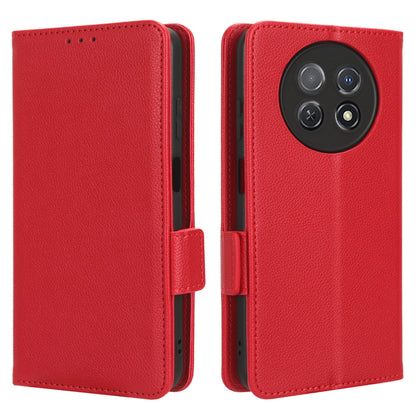 For Huawei nova Y91 4G / Enjoy 60X Litchi Texture Phone Case Wallet Stand PU Leather Cover