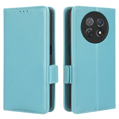 For Huawei nova Y91 4G / Enjoy 60X Litchi Texture Phone Case Wallet Stand PU Leather Cover