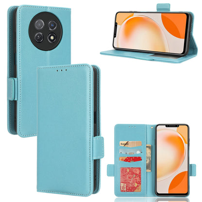 For Huawei nova Y91 4G / Enjoy 60X Litchi Texture Phone Case Wallet Stand PU Leather Cover